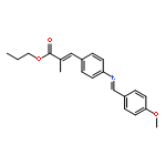 2-Propenoic acid,3-[4-[[(4-methoxyphenyl)methylene]amino]phenyl]-2-methyl-, propyl ester