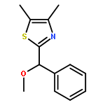 Thiazole, 2-(methoxyphenylmethyl)-4,5-dimethyl-