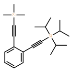 Silane, trimethyl[[2-[[tris(1-methylethyl)silyl]ethynyl]phenyl]ethynyl]-