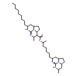 7-[(2aS,4R,7R,8aS)-7-methyl-2,2a,3,4,6,7,8,8a-octahydro-1H-5,6,8b-triazaacenaphthylen-4-yl]heptan-2-yl (2aS,3S,4R,8aS)-4-methyl-7-nonyl-2,2a,3,4,6,7,8,8a-octahydro-1H-5,6,8b-triazaacenaphthylene-3-carboxylate