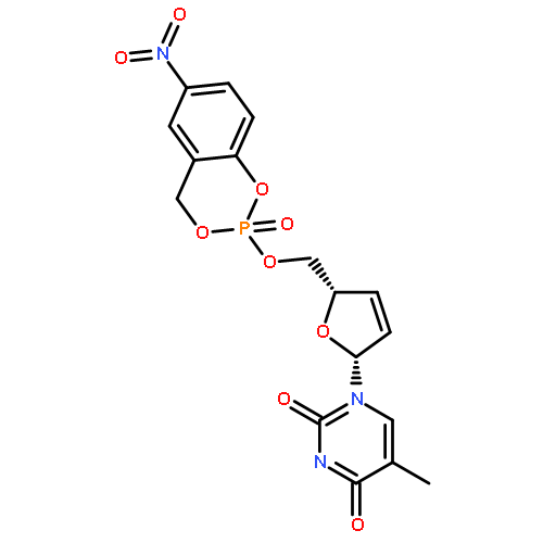 5-nitro-cycloSal-2',3'-dideoxy-2',3'-didehydrothymidine monophosphate