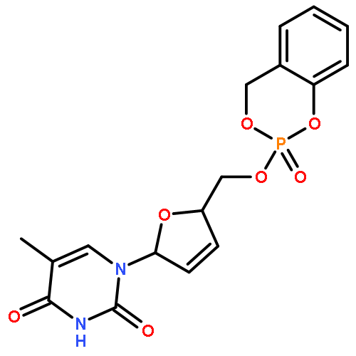 Thymidine,2',3'-didehydro-3'-deoxy-5'-O-(2-oxido-4H-1,3,2-benzodioxaphosphorin-2-yl)-