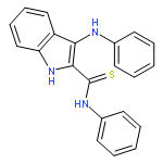 1H-Indole-2-carbothioamide, N-phenyl-3-(phenylamino)-