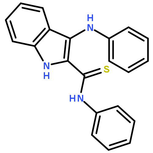 1H-Indole-2-carbothioamide, N-phenyl-3-(phenylamino)-