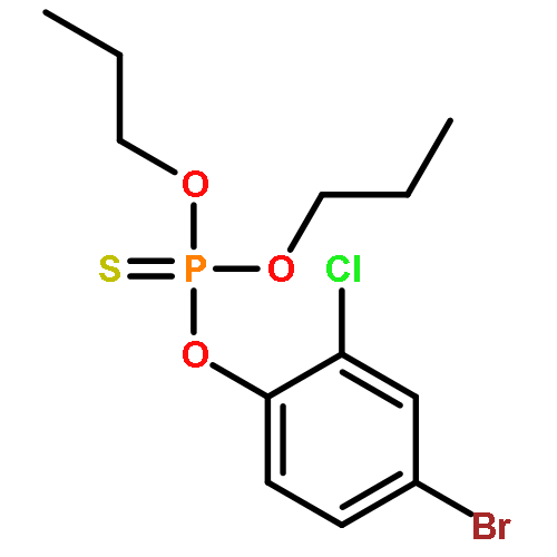 Phosphorothioic acid, O-(4-bromo-2-chlorophenyl) O,O-dipropyl ester