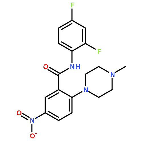 Benzamide, N-(2,4-difluorophenyl)-2-(4-methyl-1-piperazinyl)-5-nitro-