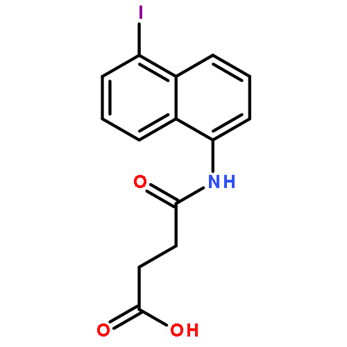 BUTANOIC ACID, 4-[(5-IODO-1-NAPHTHALENYL)AMINO]-4-OXO-