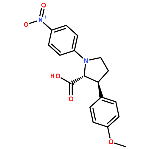 D-Proline, 3-(4-methoxyphenyl)-1-(4-nitrophenyl)-, (3S)-rel-