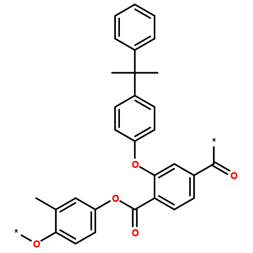 Poly[oxy(methyl-1,4-phenylene)oxycarbonyl[[4-(1-methyl-1-phenylethyl)p
henoxy]-1,4-phenylene]carbonyl]