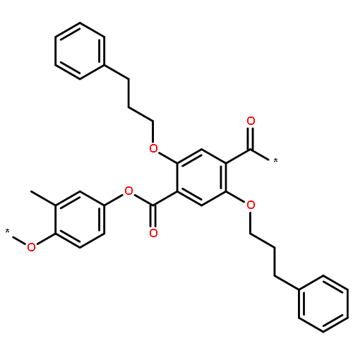 POLY[OXY(METHYL-1,4-PHENYLENE)OXYCARBONYL[2,5-BIS(3-PHENYLPROPOXY)-1,4-PHENYLENE]CARBONYL]