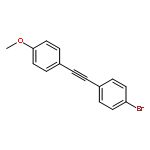 Benzene, 1-bromo-4-[(4-methoxyphenyl)ethynyl]-