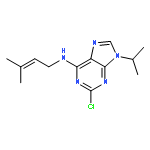 9H-Purin-6-amine, 2-chloro-N-(3-methyl-2-butenyl)-9-(1-methylethyl)-