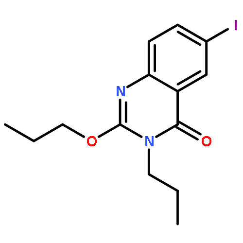 4(3H)-Quinazolinone,6-iodo-2-propoxy-3-propyl-