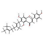 2',4',6',4- tetrahydrooxy-3 -C-geranylchalcone