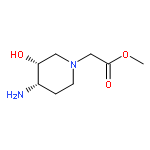 1-PIPERIDINEACETIC ACID, 4-AMINO-3-HYDROXY-, METHYL ESTER, CIS-