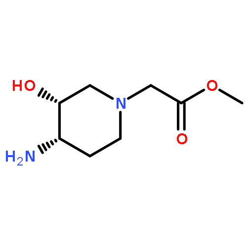 1-PIPERIDINEACETIC ACID, 4-AMINO-3-HYDROXY-, METHYL ESTER, CIS-