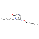1,4-Diazabicyclo[3.2.2]nonane-3,6-dione, 4-hexyl-, 6-(O-hexyloxime)