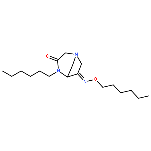 1,4-Diazabicyclo[3.2.2]nonane-3,6-dione, 4-hexyl-, 6-(O-hexyloxime)