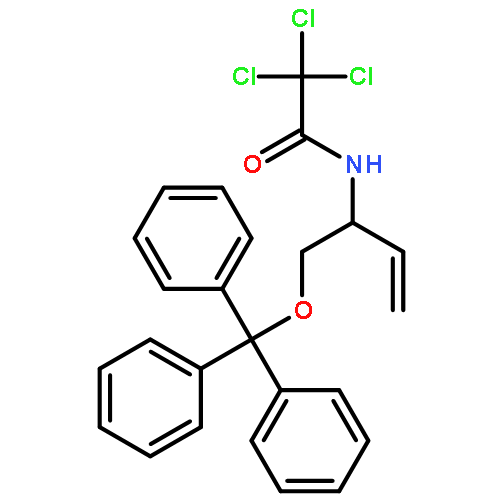 Acetamide, 2,2,2-trichloro-N-[1-[(triphenylmethoxy)methyl]-2-propenyl]-