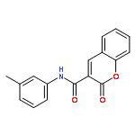 2H-1-Benzopyran-3-carboxamide, N-(3-methylphenyl)-2-oxo-