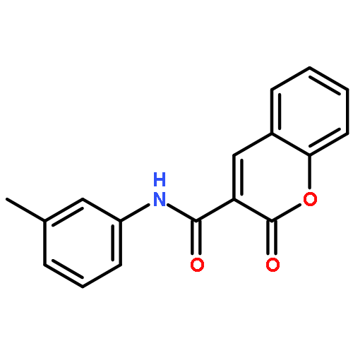 2H-1-Benzopyran-3-carboxamide, N-(3-methylphenyl)-2-oxo-