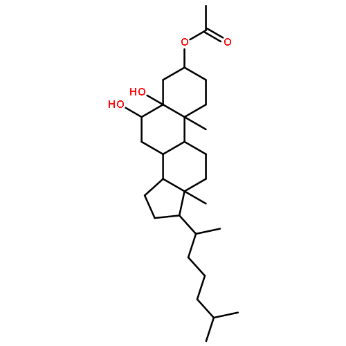 (3S,5R,6R,8S,9S,10R,13R,14S,17R)-5,6-dihydroxy-10,13-dimethyl-17-((R)-6-methylheptan-2-yl)hexadecahydro-1H-cyclopenta[a]phenanthren-3-yl acetate