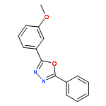 2-(3-Methoxyphenyl)-5-phenyl-1,3,4-oxadiazole