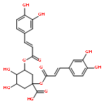 Cyclohexanecarboxylicacid, 1,3-bis[[3-(3,4-dihydroxyphenyl)-1-oxo-2-propen-1-yl]oxy]-4,5-dihydroxy-