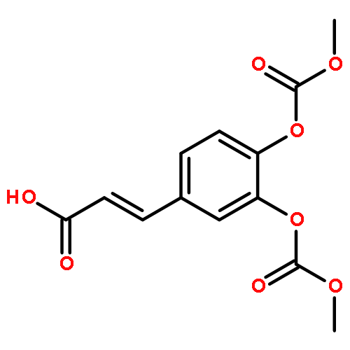 2-Propenoic acid, 3-[3,4-bis[(methoxycarbonyl)oxy]phenyl]-