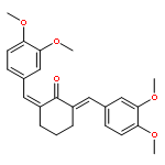 2,6-Bis-(3,4-dimethoxyphenylmethylene)cyclohexanone