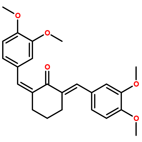 2,6-Bis-(3,4-dimethoxyphenylmethylene)cyclohexanone