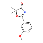 4(5H)-Oxazolone, 2-(3-methoxyphenyl)-5,5-dimethyl-