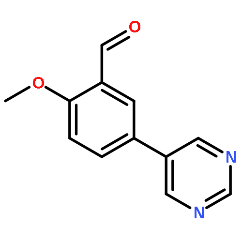 Benzaldehyde, 2-methoxy-5-(5-pyrimidinyl)-