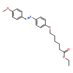 Hexanoic acid, 6-[4-[(4-methoxyphenyl)azo]phenoxy]-, ethyl ester