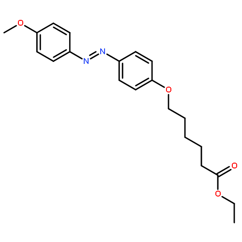 Hexanoic acid, 6-[4-[(4-methoxyphenyl)azo]phenoxy]-, ethyl ester