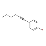 Benzene, 1-bromo-4-(1-hexynyl)-