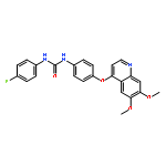 Urea, N-[4-[(6,7-dimethoxy-4-quinolinyl)oxy]phenyl]-N'-(4-fluorophenyl)-
