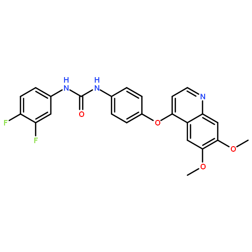 Urea,N-(3,4-difluorophenyl)-N'-[4-[(6,7-dimethoxy-4-quinolinyl)oxy]phenyl]-