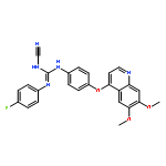 Guanidine,N-cyano-N'-[4-[(6,7-dimethoxy-4-quinolinyl)oxy]phenyl]-N''-(4-fluorophenyl)-