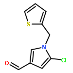 1H-Pyrrole-3-carboxaldehyde, 5-chloro-1-(2-thienylmethyl)-