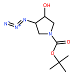 1-Pyrrolidinecarboxylic acid, 3-azido-4-hydroxy-, 1,1-dimethylethylester, (3S,4S)-