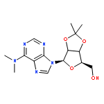 N,N-dimethyl-9-[2,3-O-(1-methylethylidene)-beta-D-glycero-pentofuranosyl]-9H-purin-6-amine