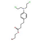 Benzenebutanoic acid, 4-[bis(2-chloroethyl)amino]-, 2-bromoethyl ester