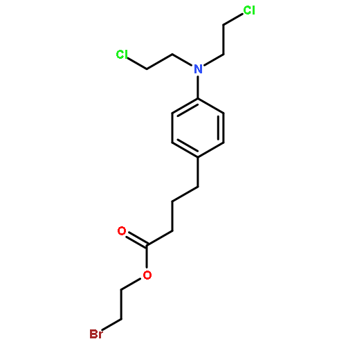 Benzenebutanoic acid, 4-[bis(2-chloroethyl)amino]-, 2-bromoethyl ester