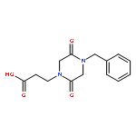 1-Piperazinepropanoic acid, 2,5-dioxo-4-(phenylmethyl)-