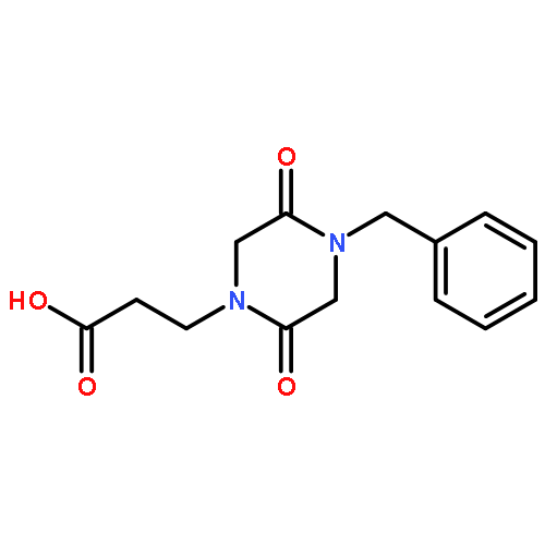 1-Piperazinepropanoic acid, 2,5-dioxo-4-(phenylmethyl)-