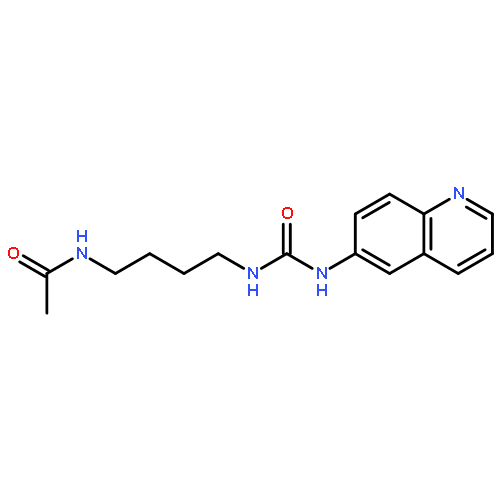 Acetamide, N-[4-[[(6-quinolinylamino)carbonyl]amino]butyl]-