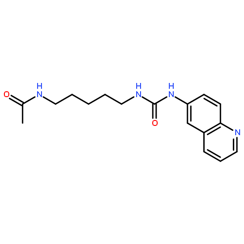 Acetamide, N-[5-[[(6-quinolinylamino)carbonyl]amino]pentyl]-