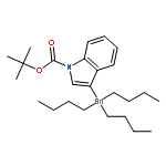 1H-Indole-1-carboxylic acid, 3-(tributylstannyl)-, 1,1-dimethylethyl ester