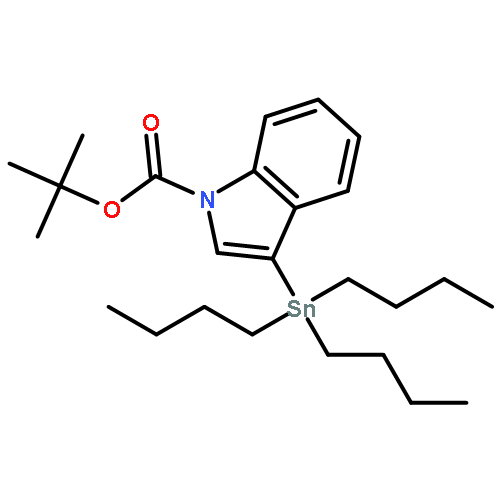 1H-Indole-1-carboxylic acid, 3-(tributylstannyl)-, 1,1-dimethylethyl ester